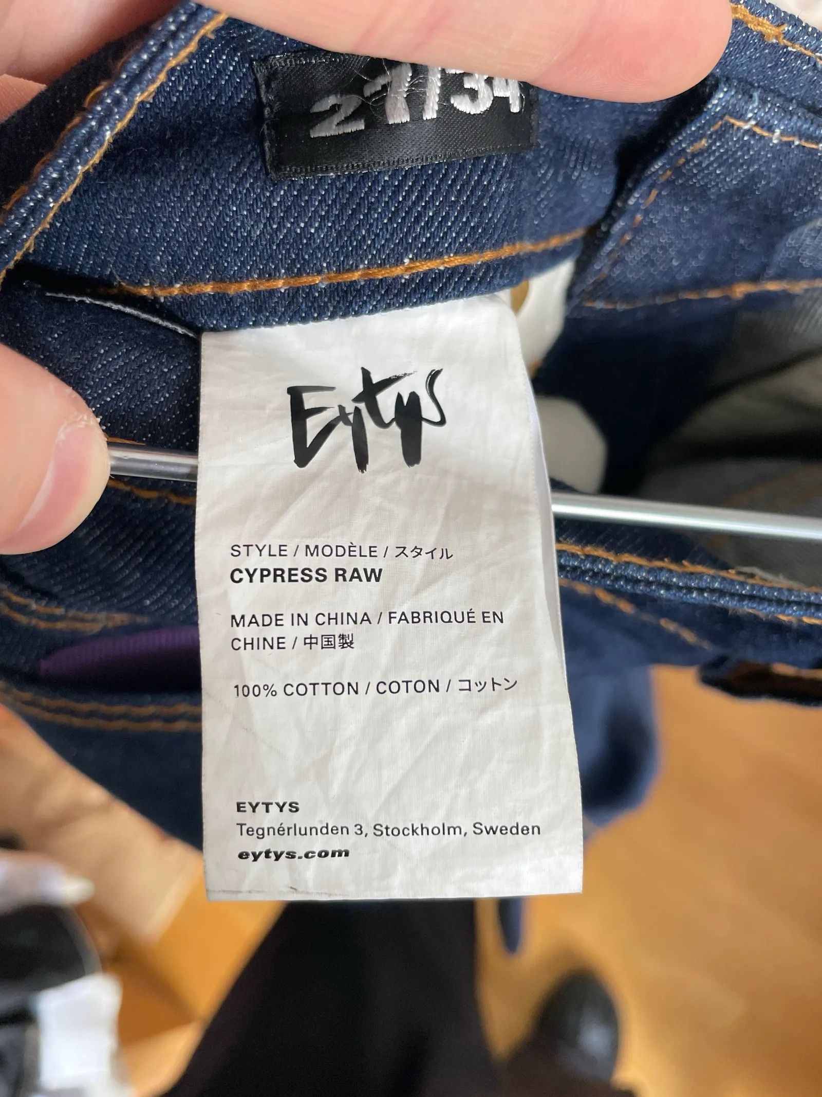 Eytys Eytys Cypress Raw Indigo Jeans Size 27" / US 4 / IT 40 - 4 Thumbnail