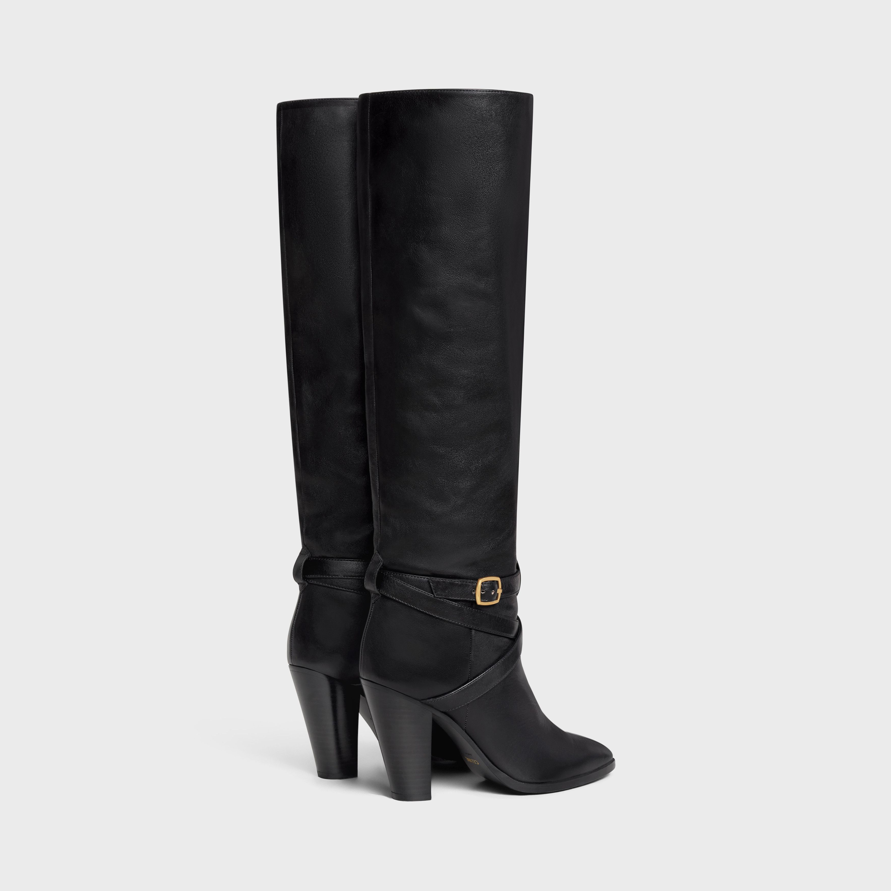 Celine HIGH SLOUCHY BUCKLE BOOT CELINE WILTERN in CALFSKIN Size US 6 / IT 36 - 3 Thumbnail