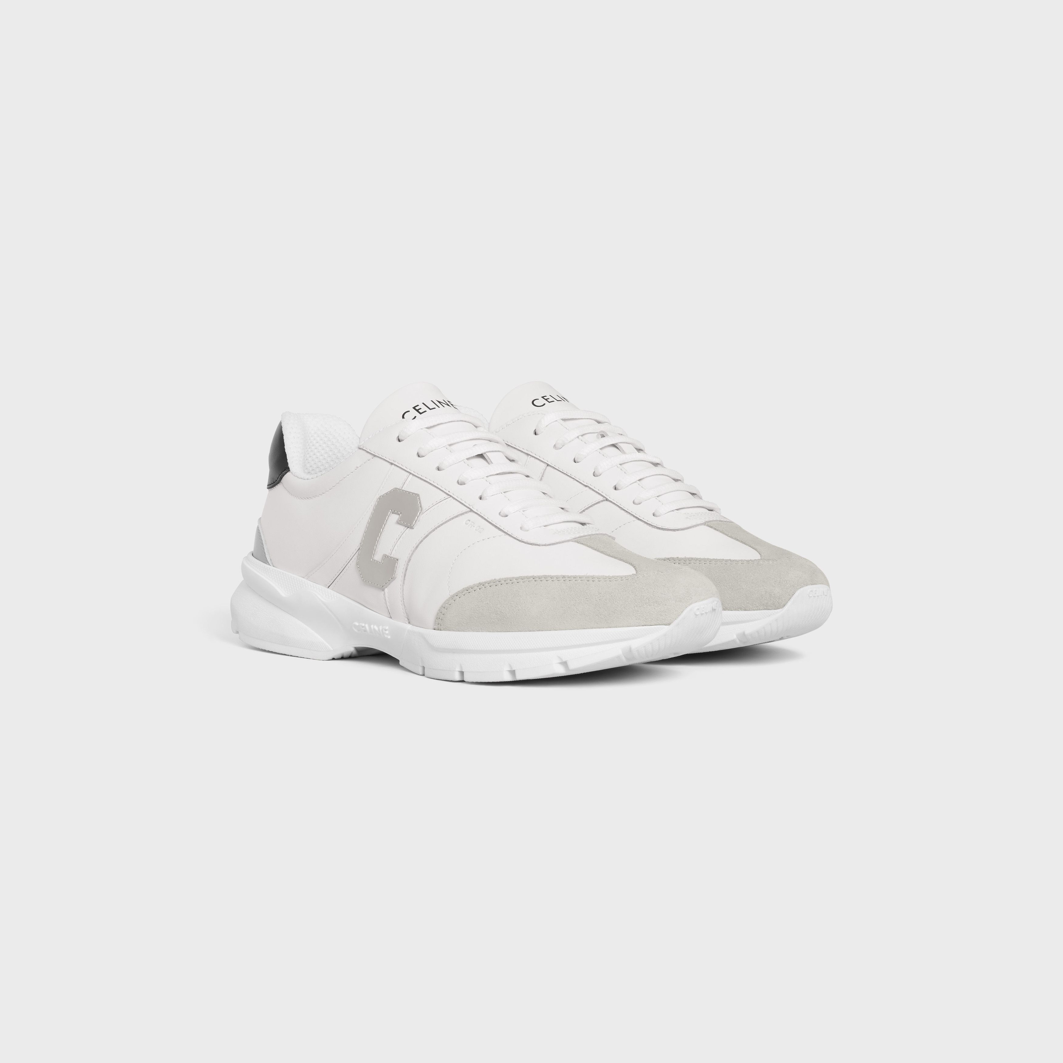 Celine CELINE RUNNER CR-02 LOW LACE-UP SNEAKER in Calfskin, Suede Calfskin and Matte Metallic Calfskin Size US 12 / IT 42 - 2 Thumbnail