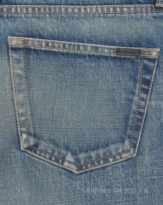 Saint Laurent Paris mick jeans in vintage blue Size US 29 - 4 Thumbnail