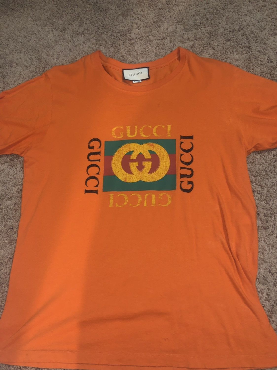 Gucci orange tee online