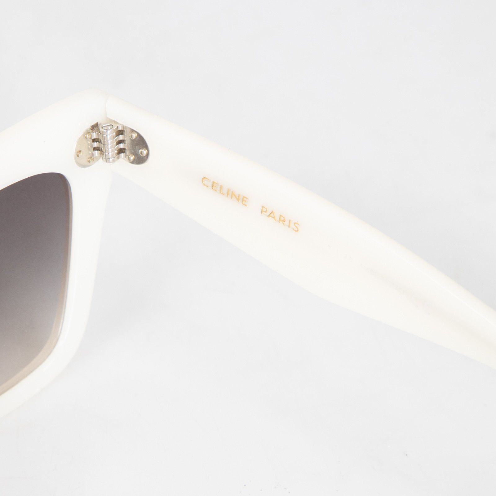 Celine White Oversized Gradient Sunglasses Size ONE SIZE - 8 Thumbnail
