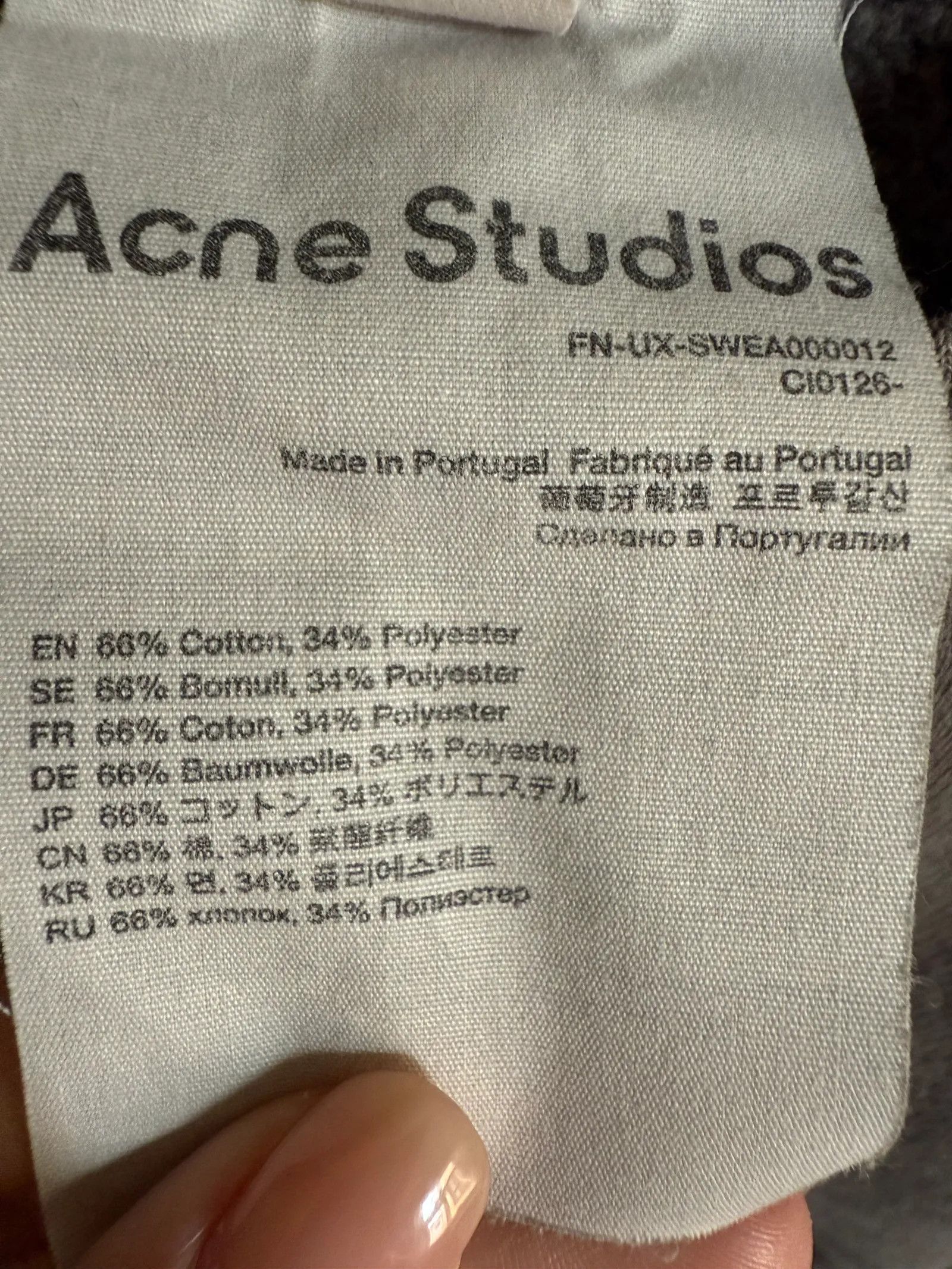 Acne Studios Acne Studios Sweatshirt Size S / US 4 / IT 40 - 3 Thumbnail