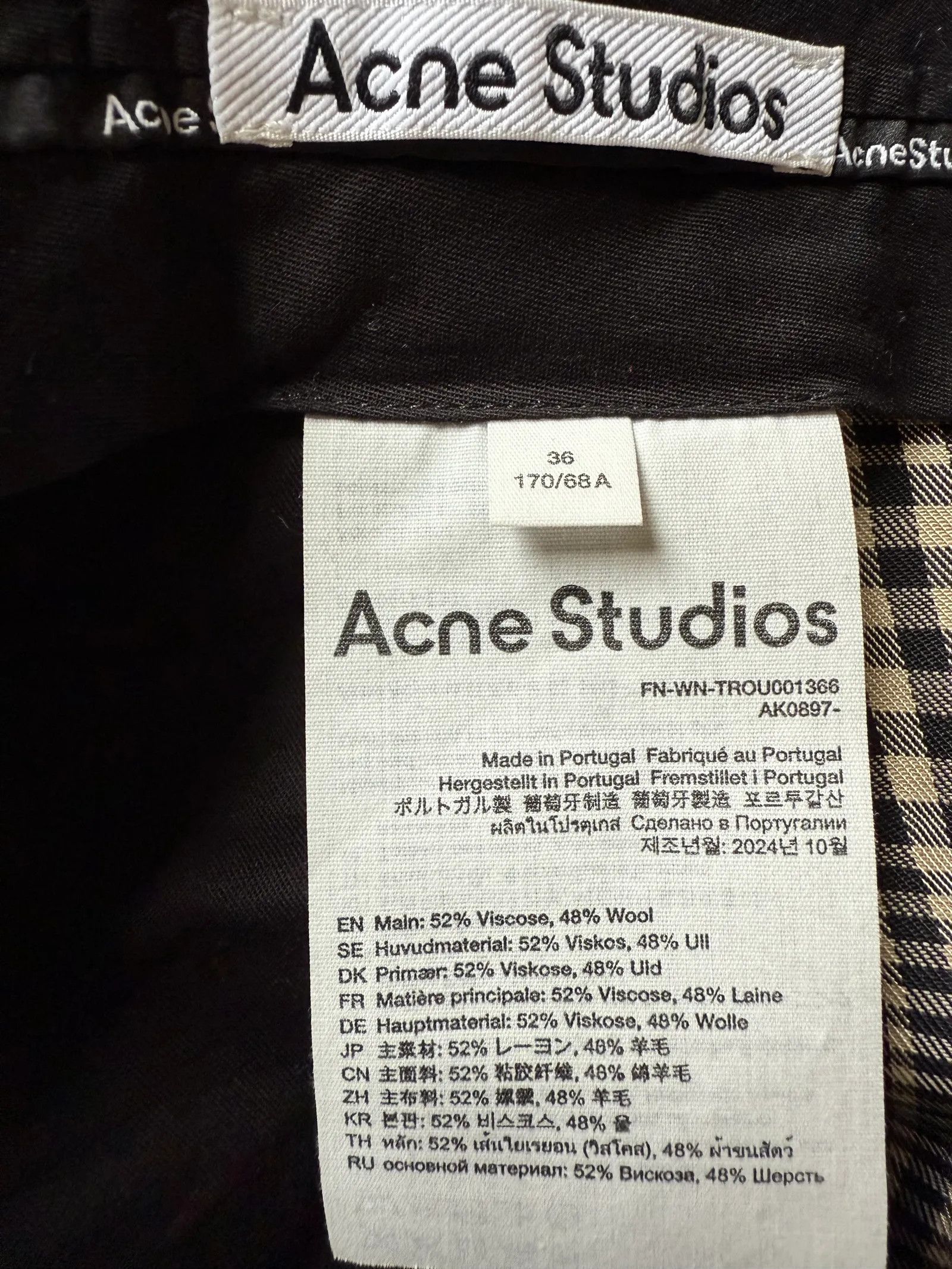 Acne Studios Acne Studios Pants Size 26" / US 2 / IT 38 - 2 Thumbnail