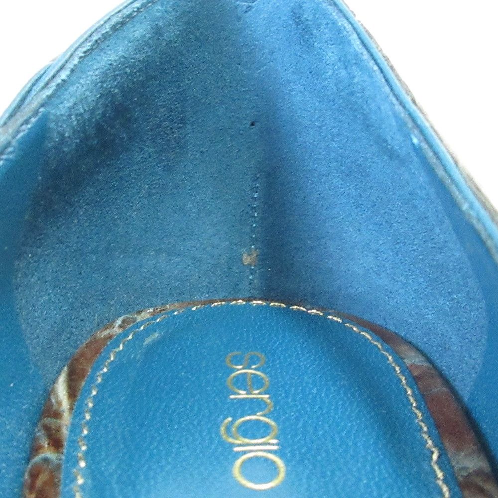 Other Other Sergio Rossi Crocodile Platform Pumps Leather Shoes DUTY FREE for USA Size ONE SIZE - 15 Thumbnail