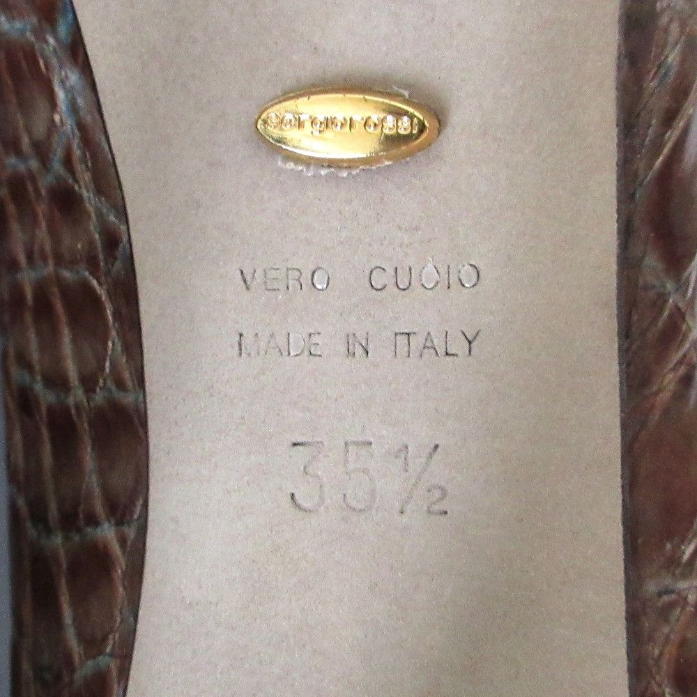 Other Other Sergio Rossi Crocodile Platform Pumps Leather Shoes DUTY FREE for USA Size ONE SIZE - 7 Thumbnail
