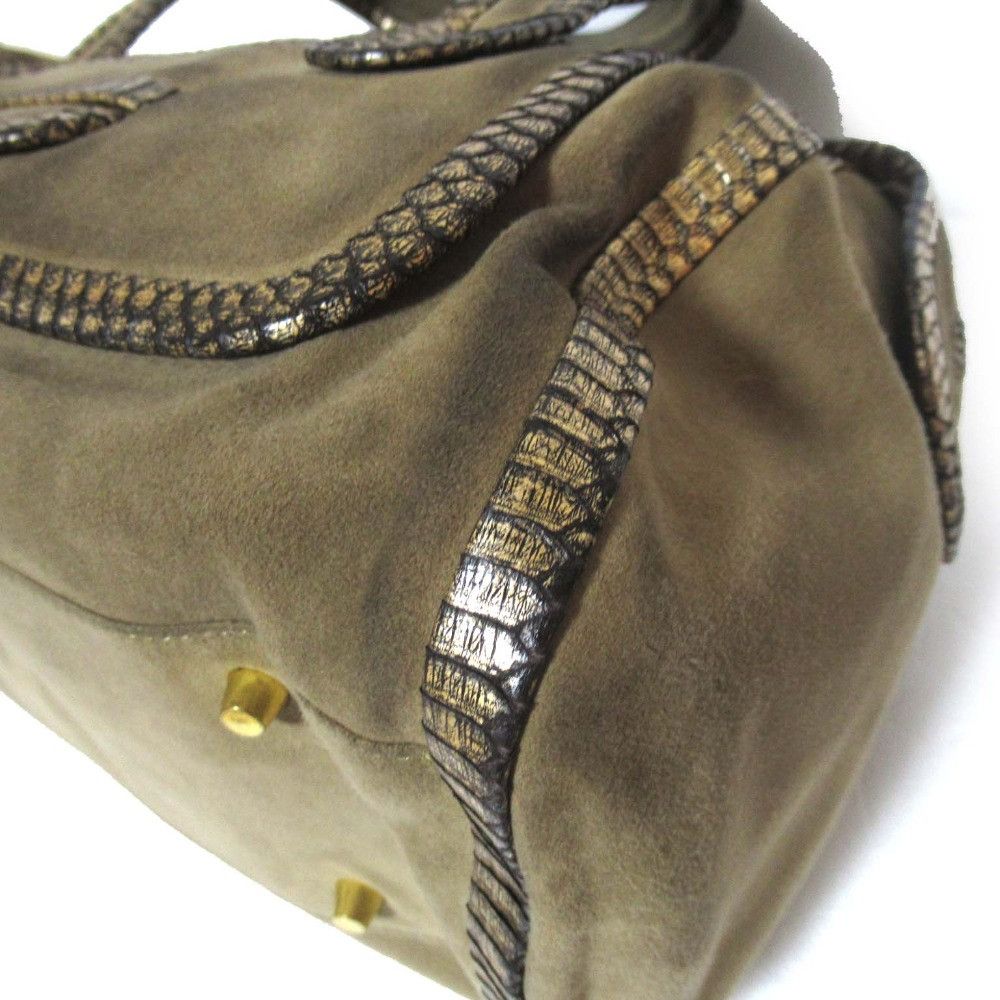 Other Other Pierre Hardy Suede Python Boston Bag Suede Handbag DUTY FREE for USA Size ONE SIZE - 4 Thumbnail