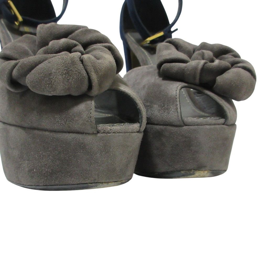 Louis Vuitton Louis Vuitton Louis Vuitton Flower Motif Suede Sandals Suede Shoes DUTY FREE for USA Size ONE SIZE - 6 Thumbnail
