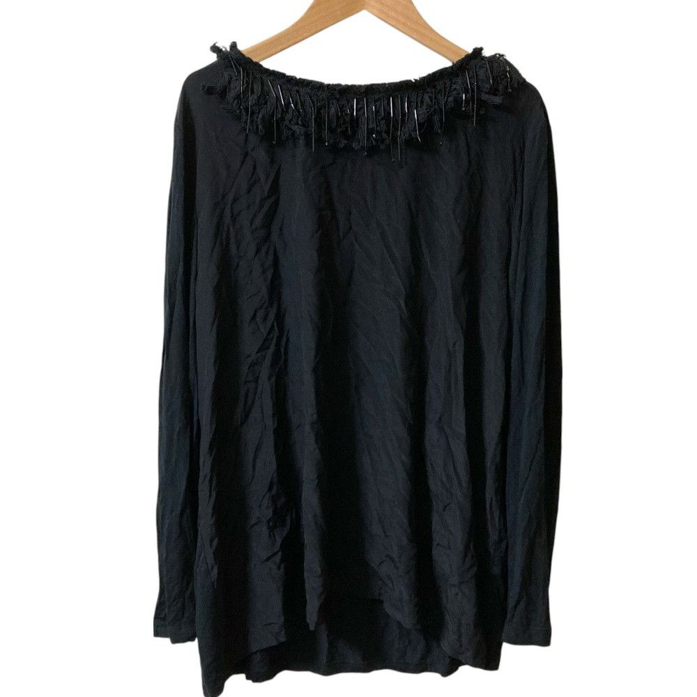 MaxMara Max Mara Weekend Beads Fringed Blouse Cotton Tops DUTY FREE for USA Miscellaneous