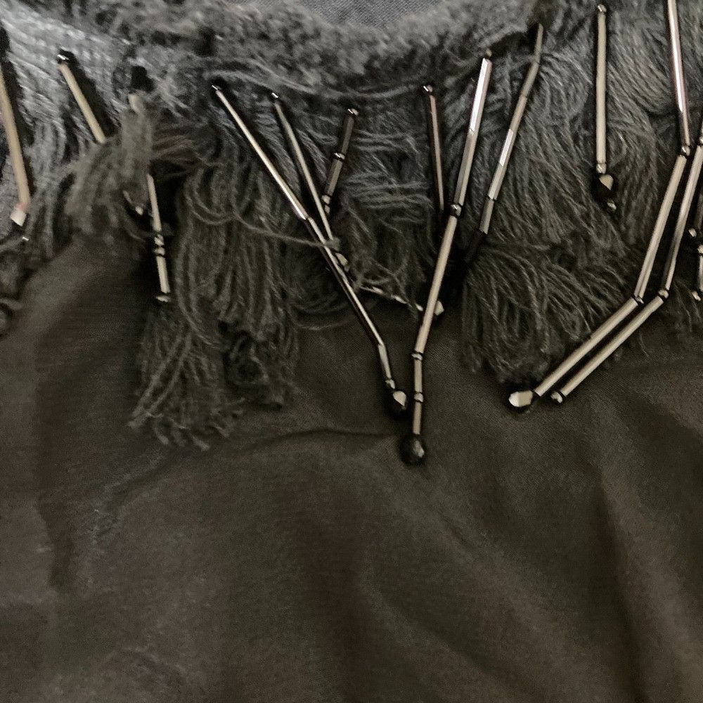 MaxMara Max Mara Weekend Beads Fringed Blouse Cotton Tops DUTY FREE for USA Miscellaneous