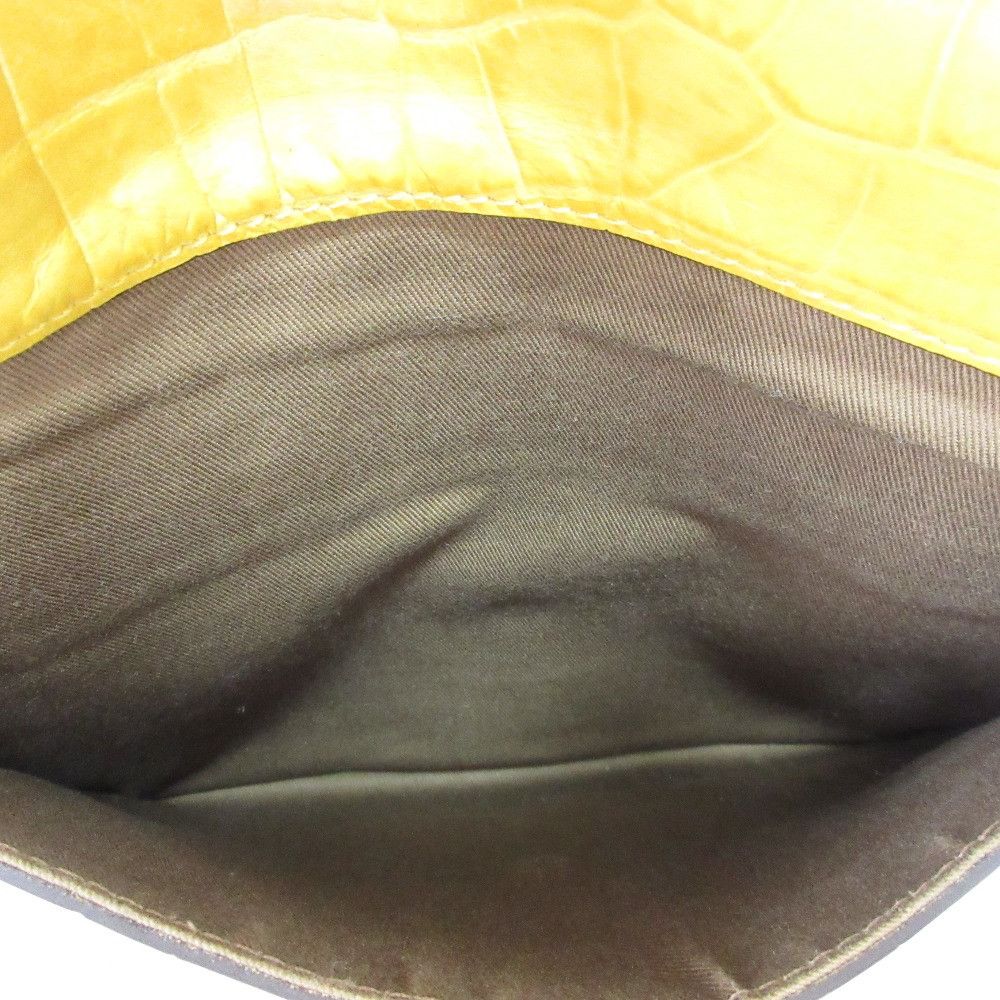 Other Other Epoi Crocodile Embossed Leather Clutch Bag Leather Clutch Bag DUTY FREE for USA Size ONE SIZE - 7 Thumbnail