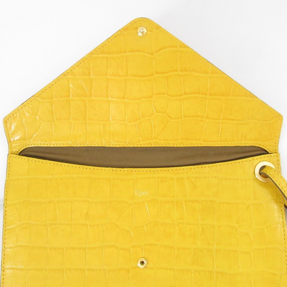 Other Other Epoi Crocodile Embossed Leather Clutch Bag Leather Clutch Bag DUTY FREE for USA Size ONE SIZE - 6 Thumbnail
