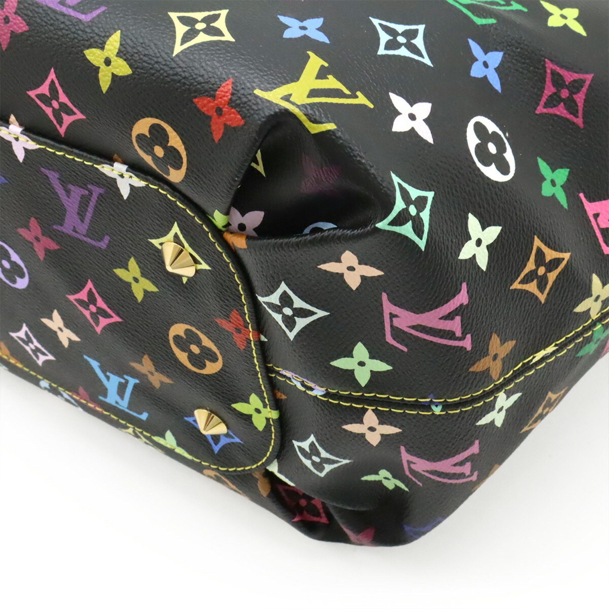 Louis Vuitton LOUIS VUITTON Monogram Multicolore Annie GM Tote Bag Shoulder Chain Ribbon Noir Black M40304 Size ONE SIZE - 4 Thumbnail