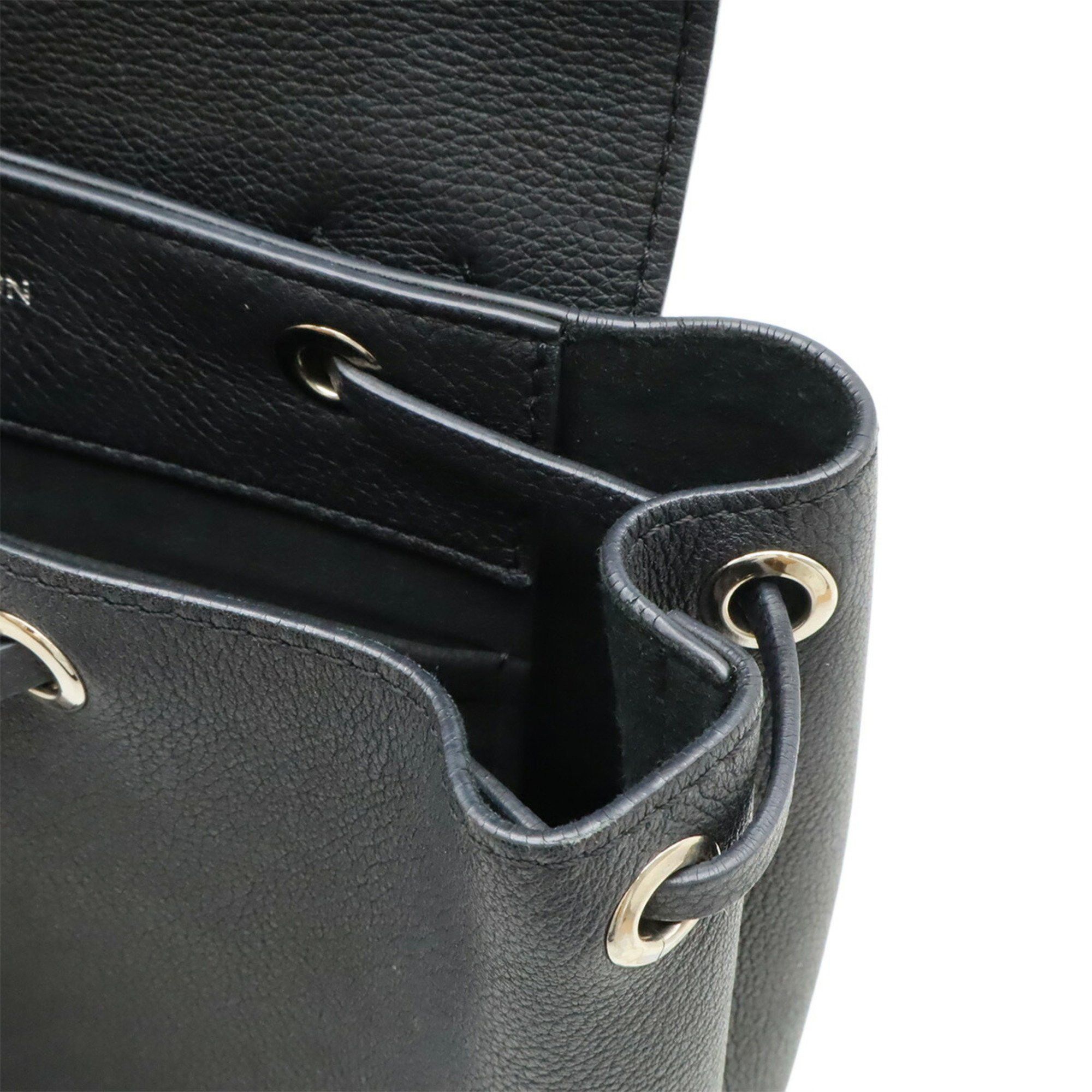 Louis Vuitton LOUIS VUITTON LockMe Backpack, Turnlock Calfskin Leather, Noir, Black, M41815 Size ONE SIZE - 9 Thumbnail