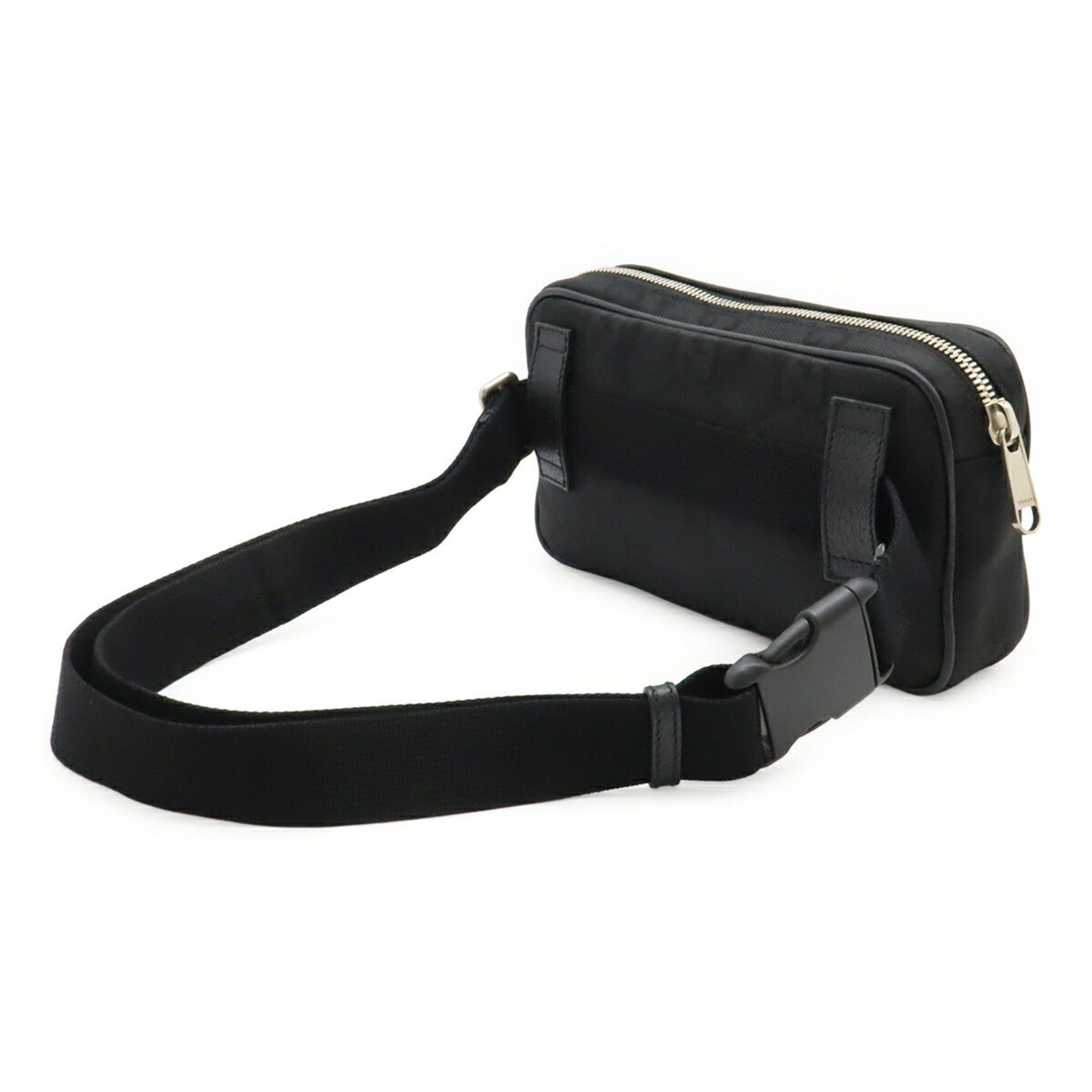 Gucci GUCCI Off The Grid belt bag, body waist nylon canvas and leather, black, 631341 Size ONE SIZE - 3 Thumbnail