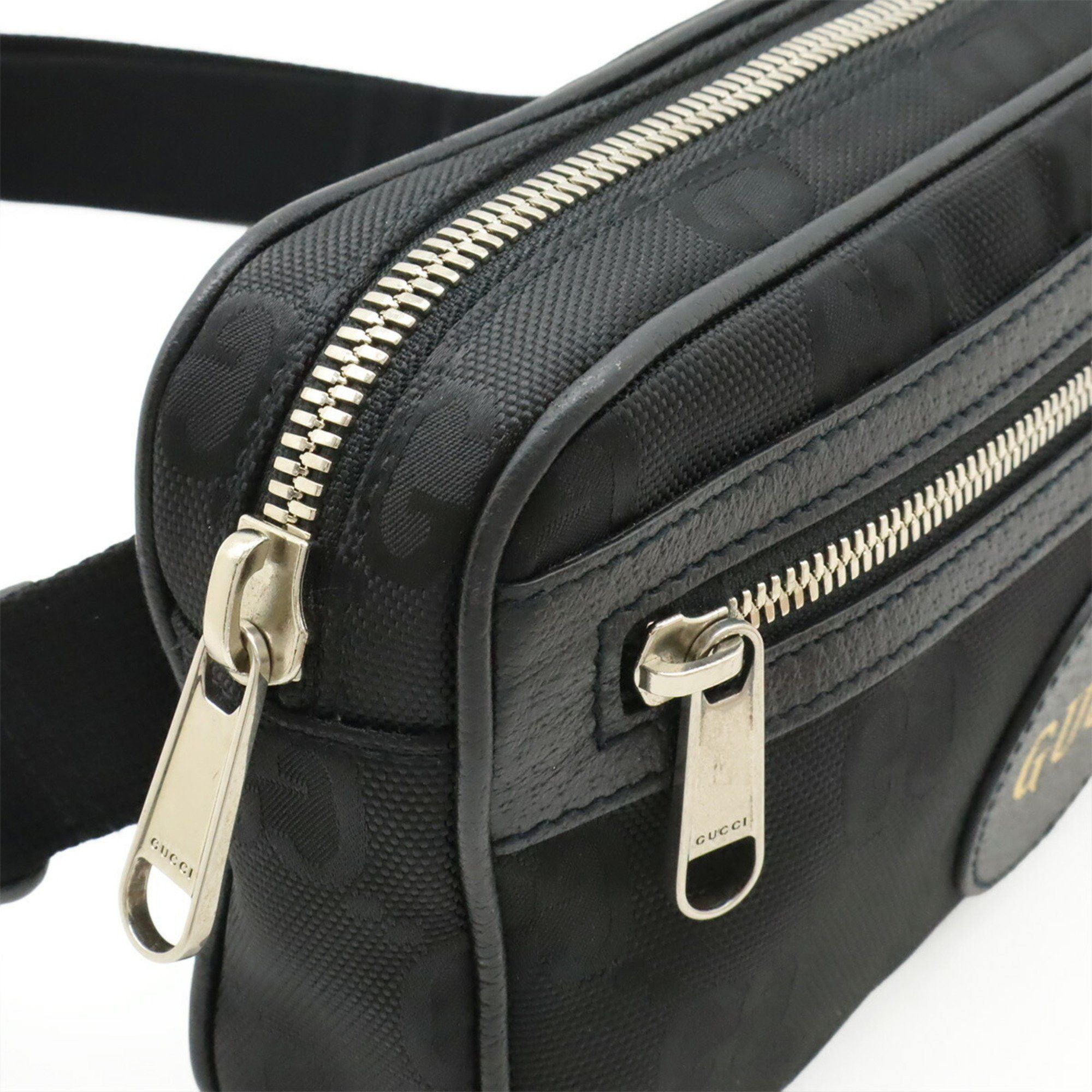 Gucci GUCCI Off The Grid belt bag, body waist nylon canvas and leather, black, 631341 Size ONE SIZE - 5 Thumbnail