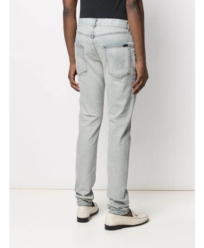Saint Laurent Paris skinny-fit jeans in light fall blue denim Size US 29 - 2 Thumbnail