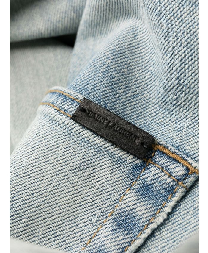 Saint Laurent Paris skinny-fit jeans in light fall blue denim Size US 31 - 4 Thumbnail