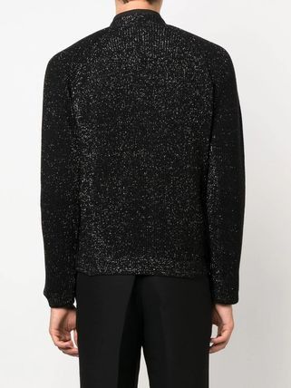 Saint Laurent Paris cardigan in lurex ribbed wool and cashmere Size US XXL / EU 58 / 5 - 5 Thumbnail