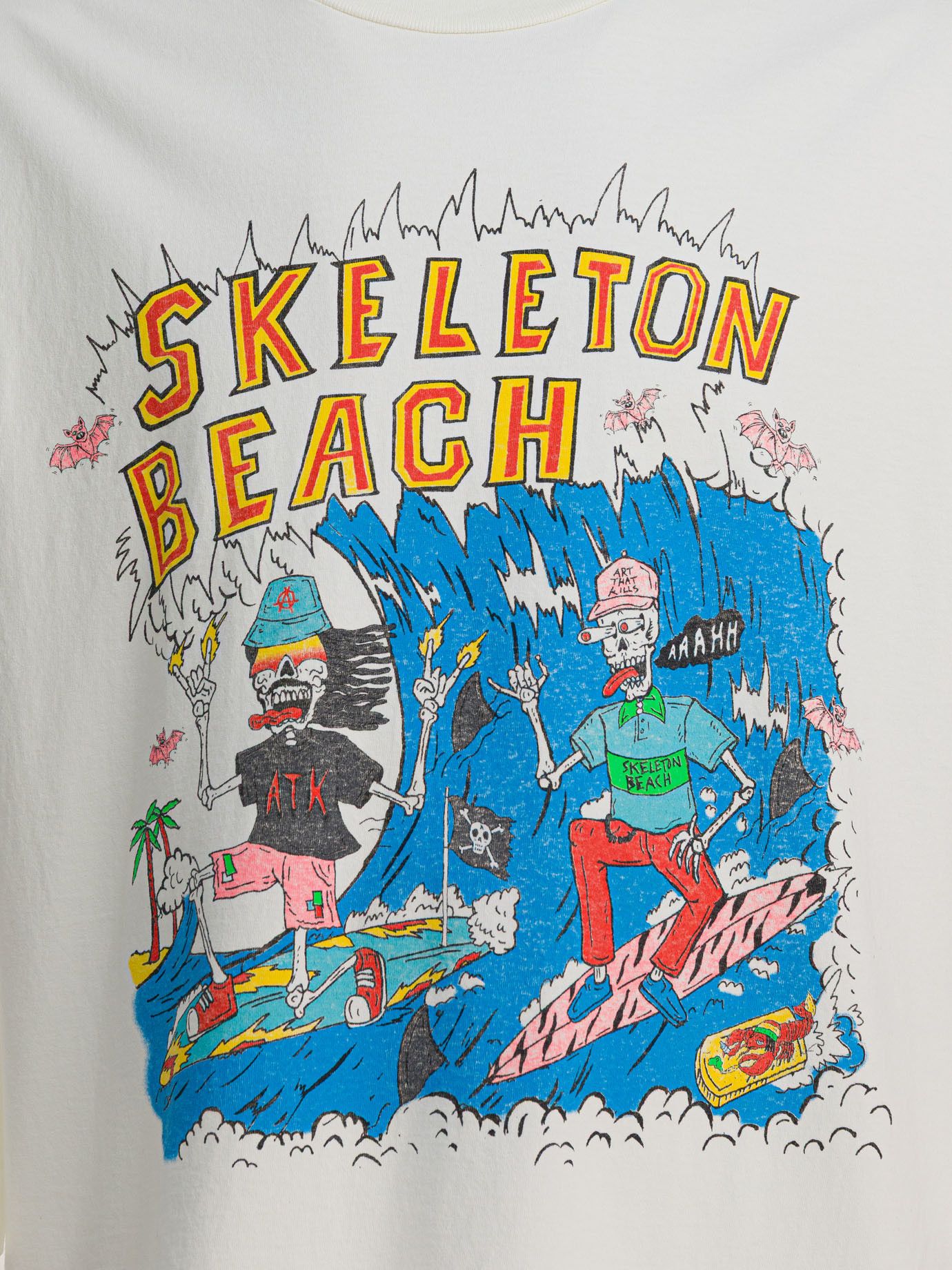 Gallery Dept. Skeleton Beach Surf T-Shirt tag size XXL Men