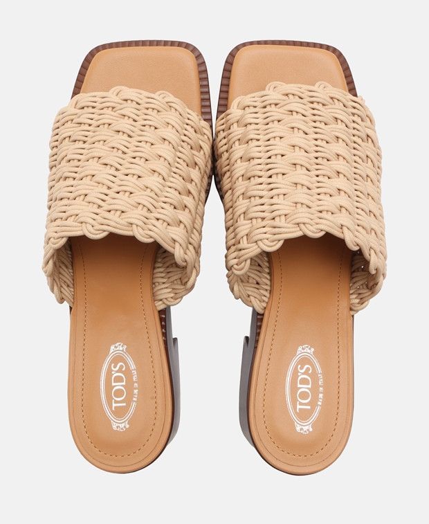Tod's Sand. GommaT75 58K Intr.Dam Platform mules Size US 6 / IT 36 - 3 Thumbnail