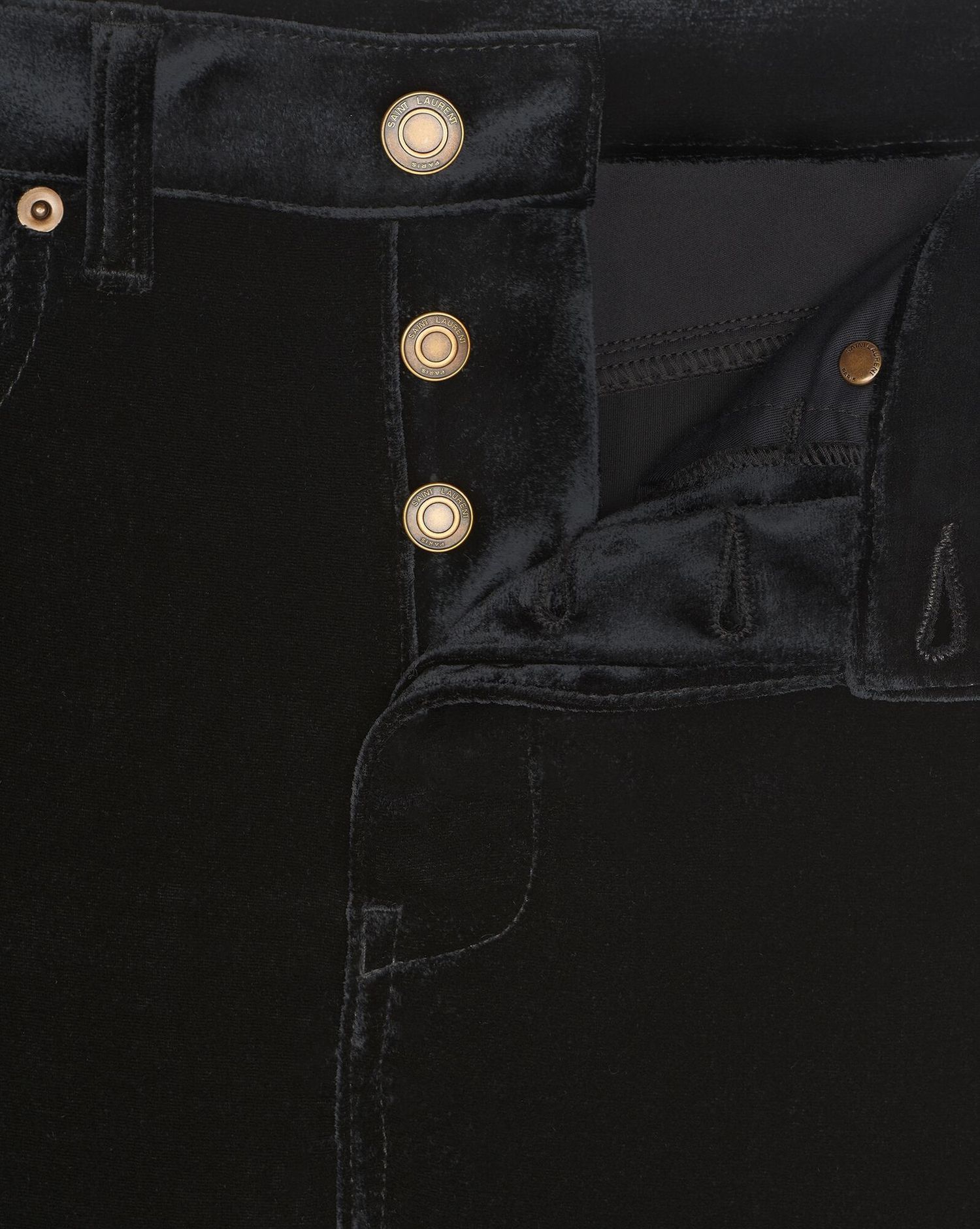 Saint Laurent Paris wide-leg pants in velvet Size US 30 / EU 46 - 4 Thumbnail