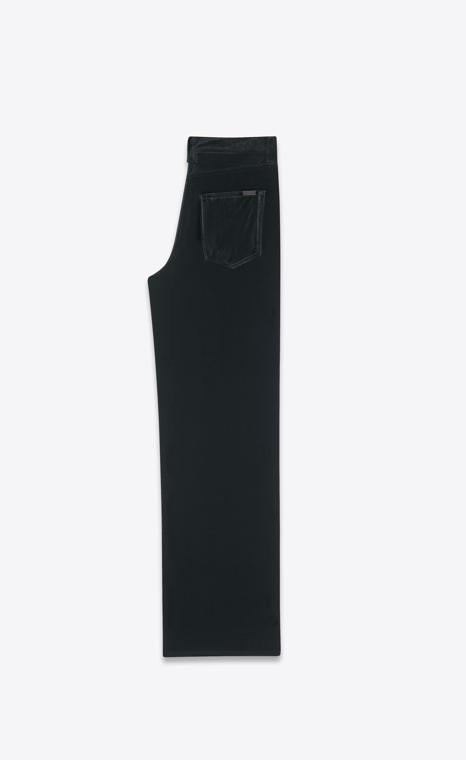 Saint Laurent Paris wide-leg pants in velvet Size US 34 / EU 50 - 2 Thumbnail