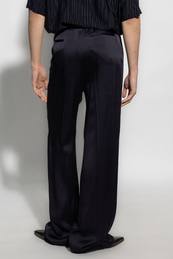 Saint Laurent Paris flared pants in crepe satin Size US 34 / EU 50 - 3 Thumbnail