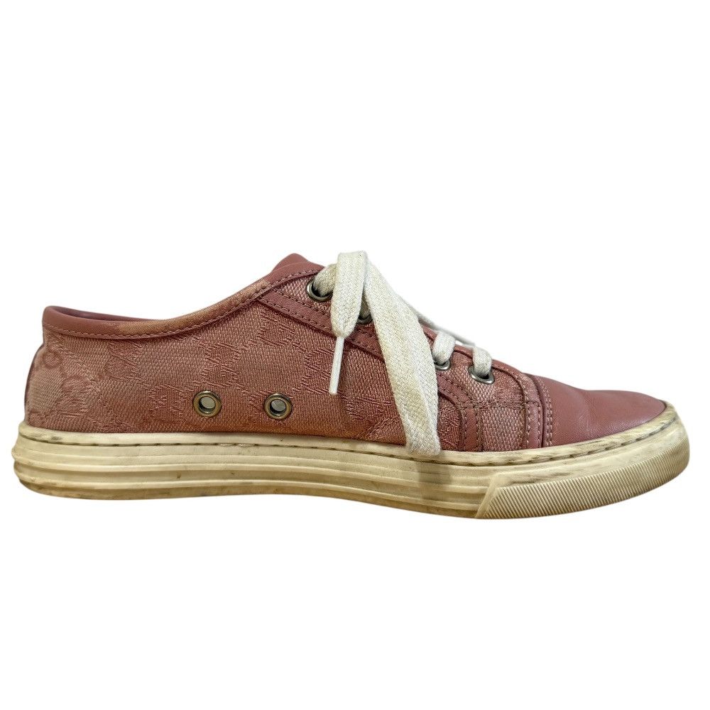 Gucci Gucci Gucci GG Canvas Leather Sneakers Leather Shoes DUTY FREE for USA Size ONE SIZE - 5 Thumbnail
