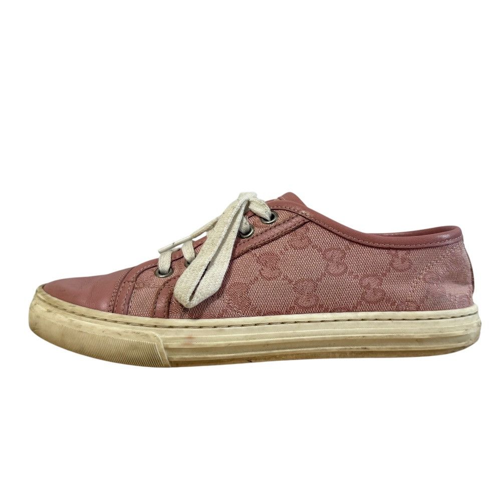 Gucci Gucci Gucci GG Canvas Leather Sneakers Leather Shoes DUTY FREE for USA Size ONE SIZE - 4 Thumbnail