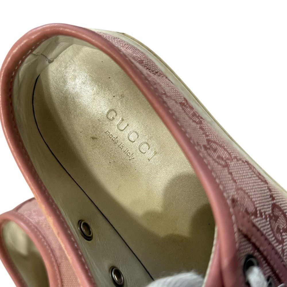 Gucci Gucci Gucci GG Canvas Leather Sneakers Leather Shoes DUTY FREE for USA Size ONE SIZE - 8 Thumbnail