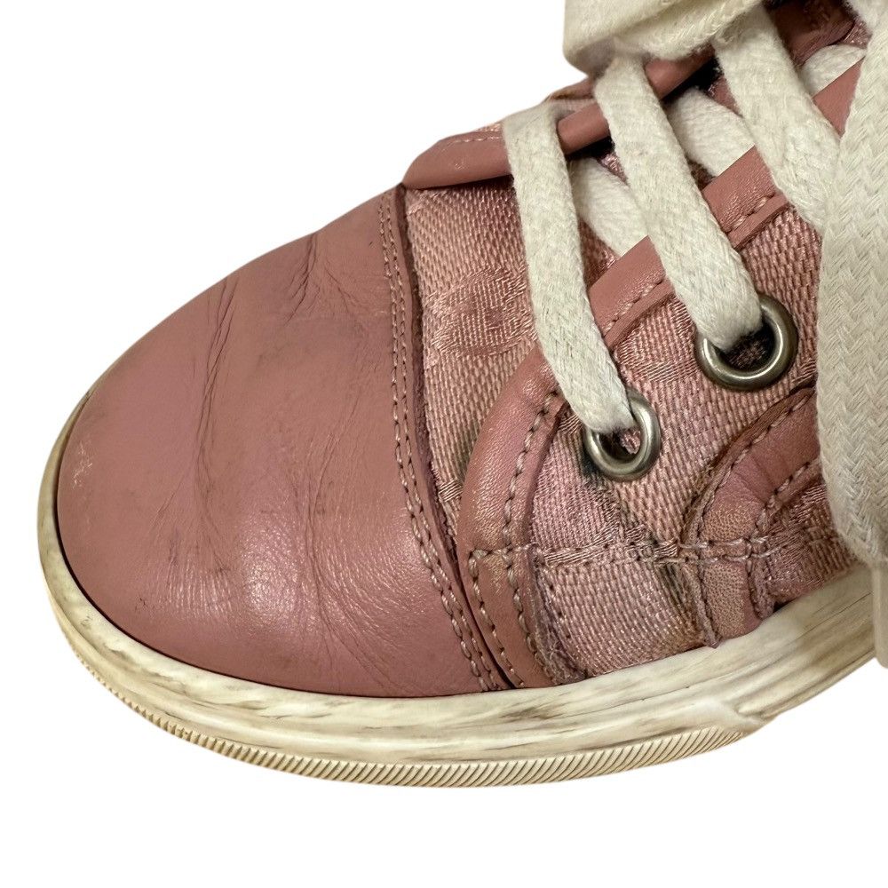 Gucci Gucci Gucci GG Canvas Leather Sneakers Leather Shoes DUTY FREE for USA Size ONE SIZE - 11 Thumbnail