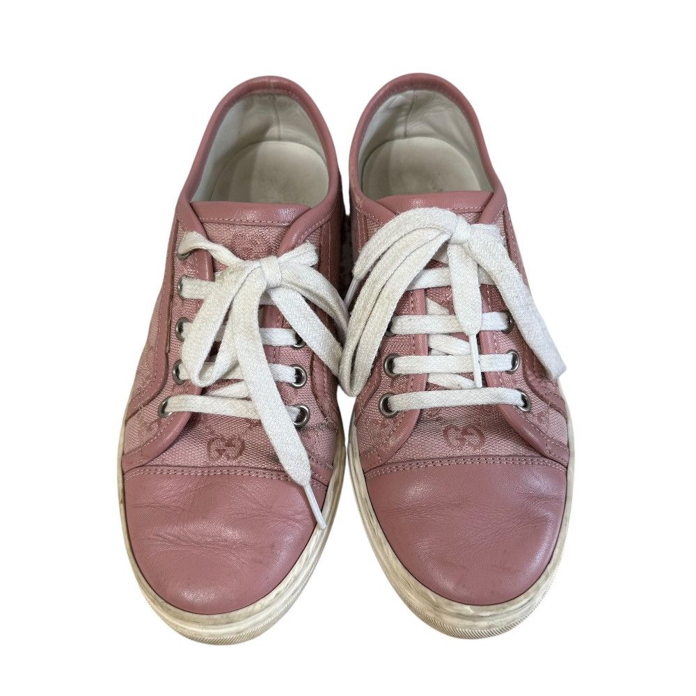 Gucci Gucci Gucci GG Canvas Leather Sneakers Leather Shoes DUTY FREE for USA Size ONE SIZE - 3 Thumbnail