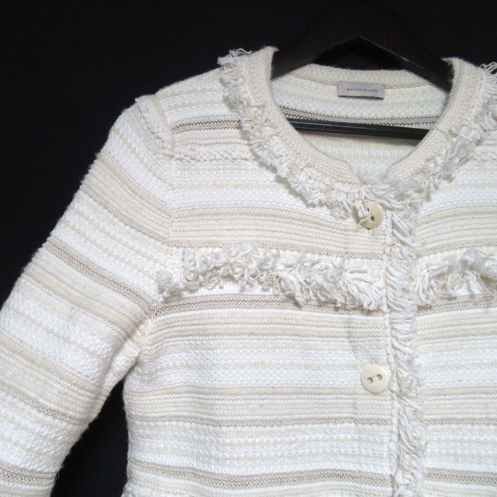 Other Other Maison Ullens Tweed Knit Collarless Jacket Others Outerwear DUTY FREE for USA Size ONE SIZE - 3 Thumbnail