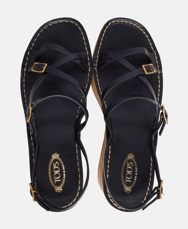 Tod's Sand Zeppa Sug Wedge sandals Size US 6.5 / IT 36.5 - 3 Thumbnail