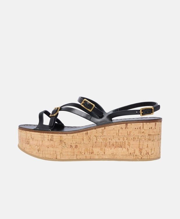 Tod's Sand Zeppa Sug Wedge sandals Size US 10.5 / IT 40.5 - 4 Thumbnail