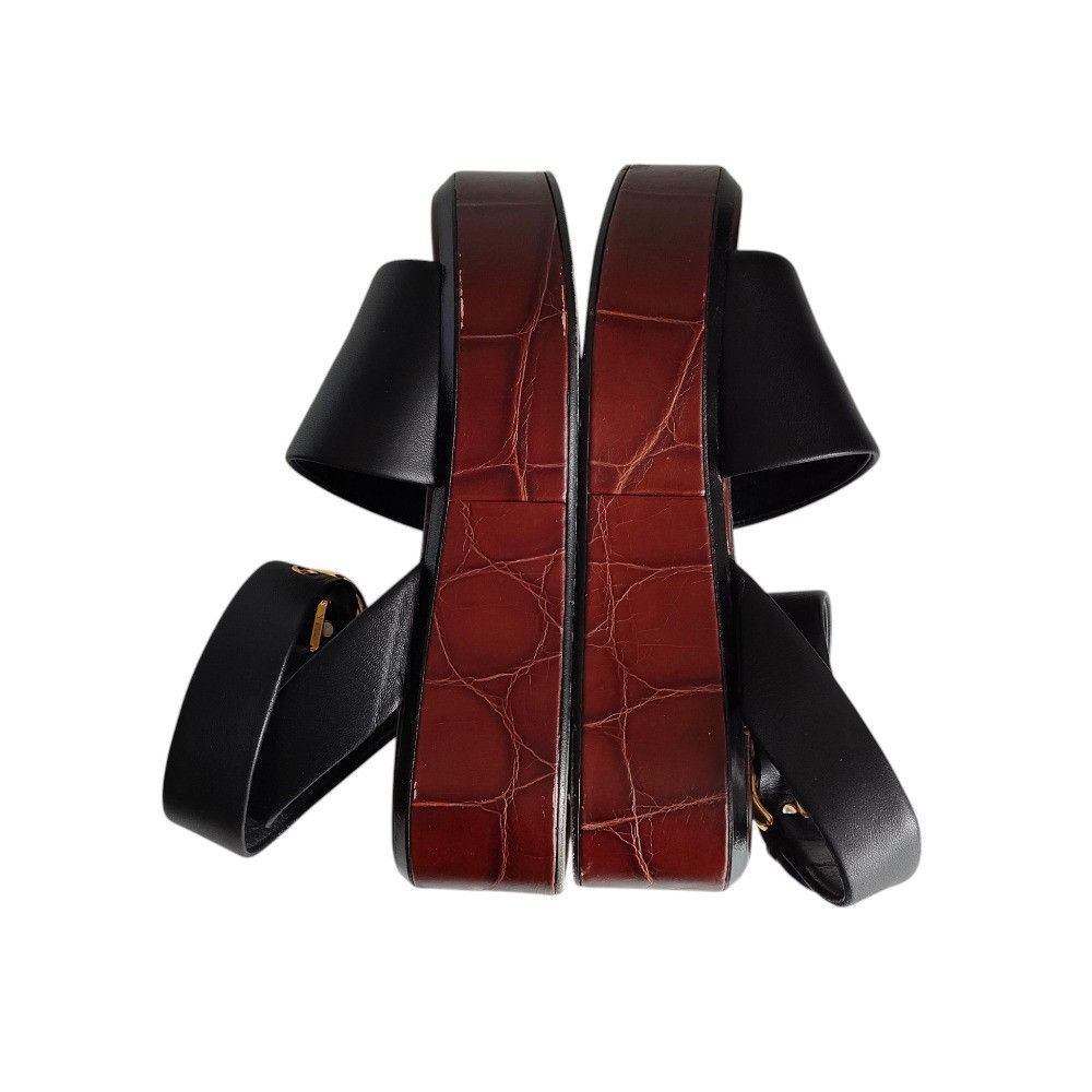 Celine Celine Platform Belt Sandal Leather Sandal Leather Shoes DUTY FREE for USA