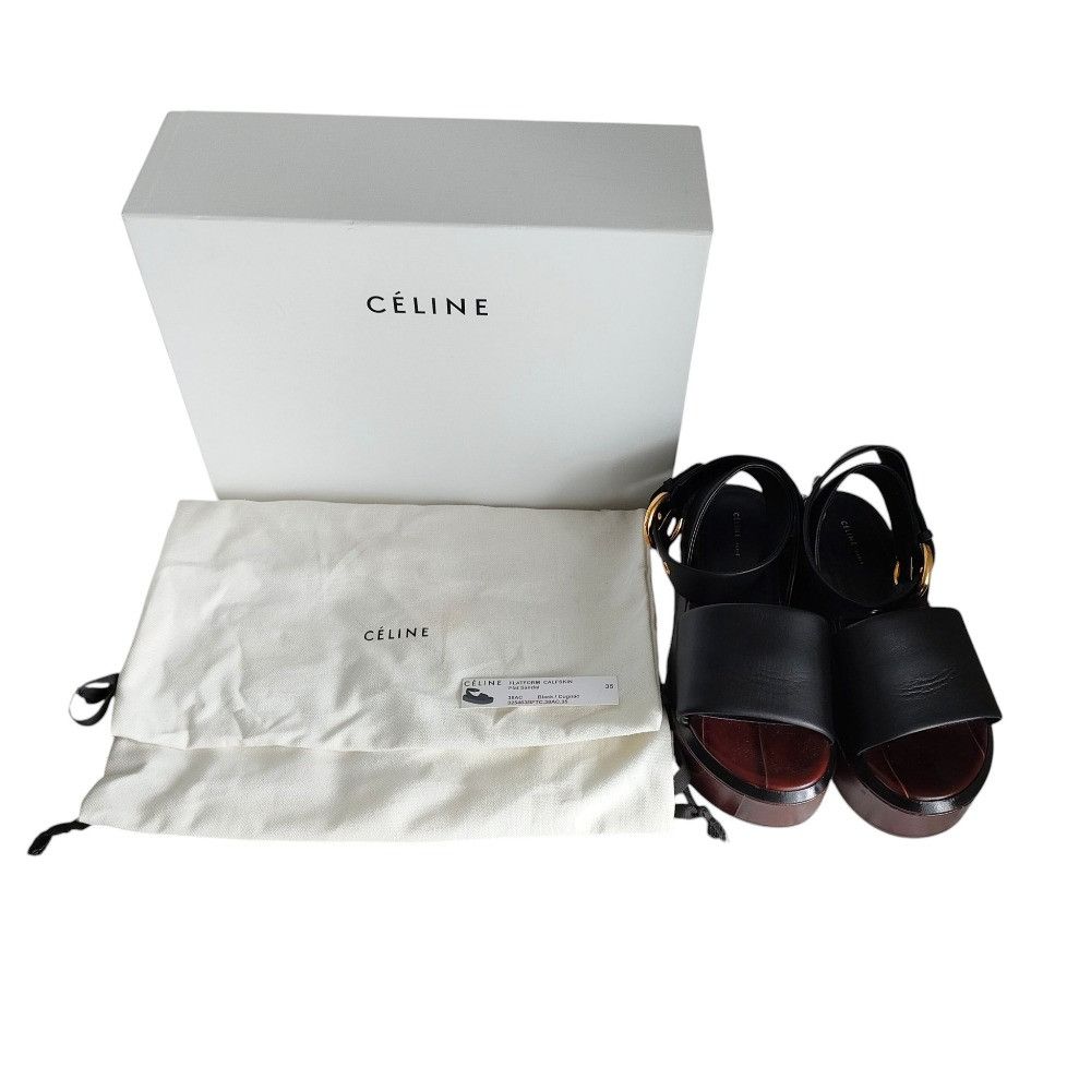 Celine Celine Platform Belt Sandal Leather Sandal Leather Shoes DUTY FREE for USA