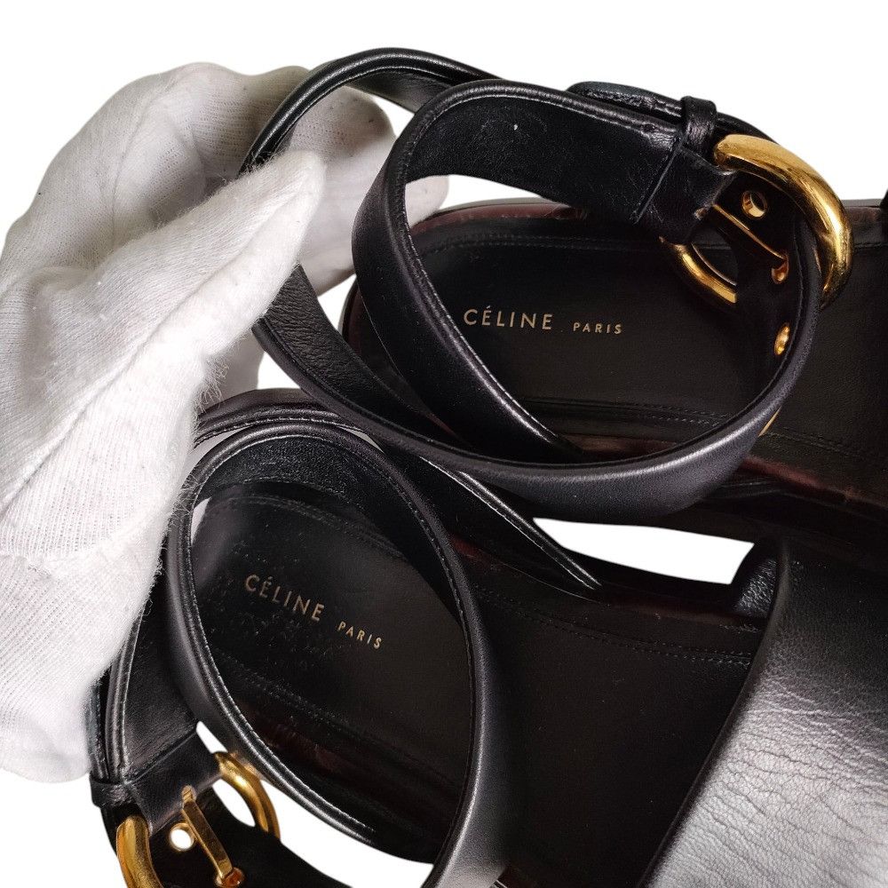 Celine Celine Platform Belt Sandal Leather Sandal Leather Shoes DUTY FREE for USA