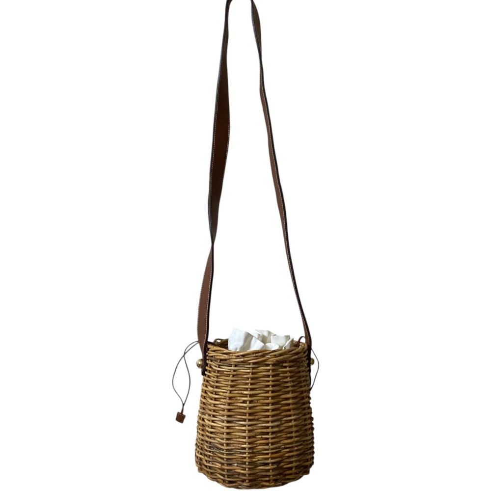 Other Other Manimaris Basket Shoulder Bag Natural Material Shoulder Bag DUTY FREE for USA Size ONE SIZE - 2 Thumbnail