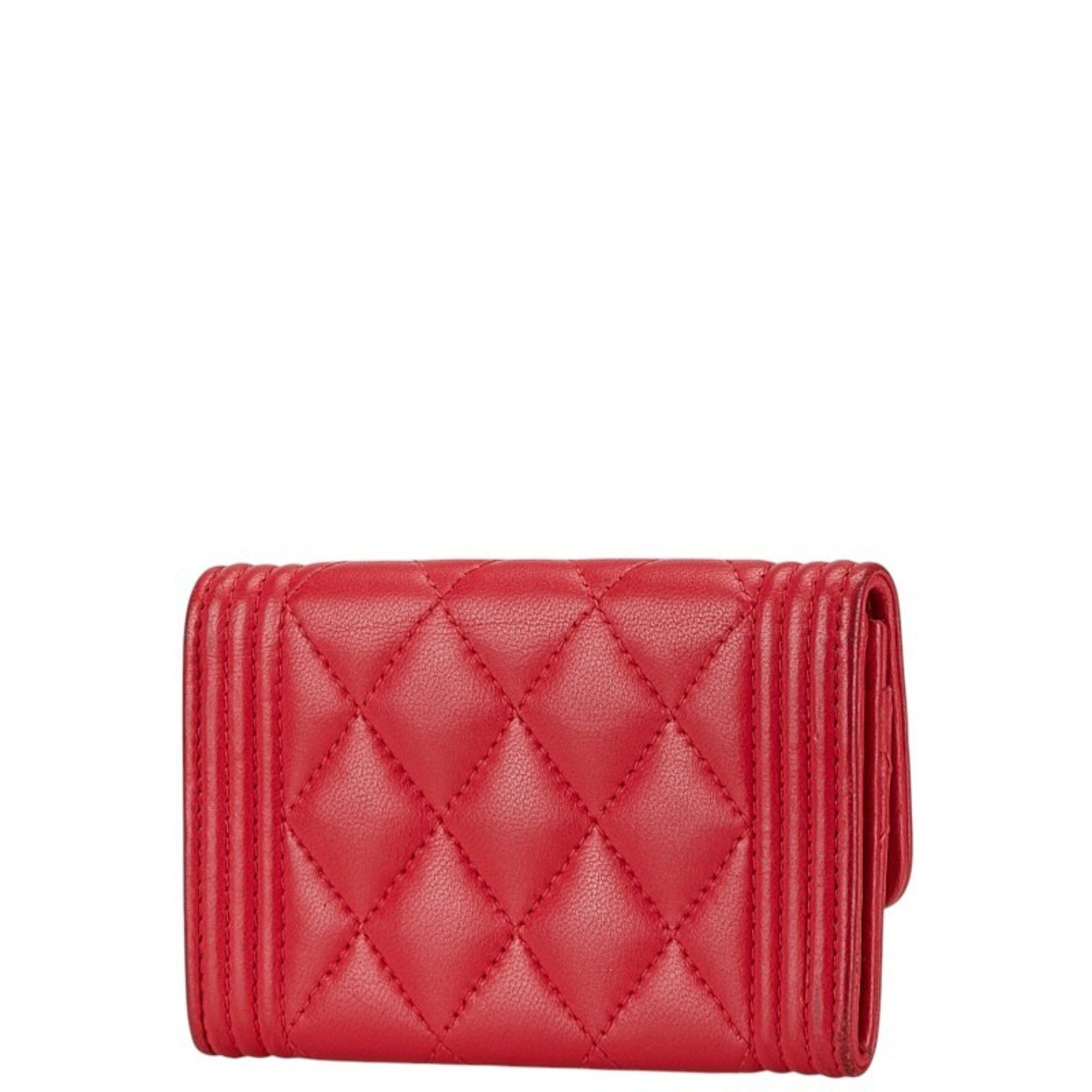 Chanel CHANEL Matelasse Coco Mark Business Card Case, Pink Lambskin, Women's Size ONE SIZE - 2 Thumbnail