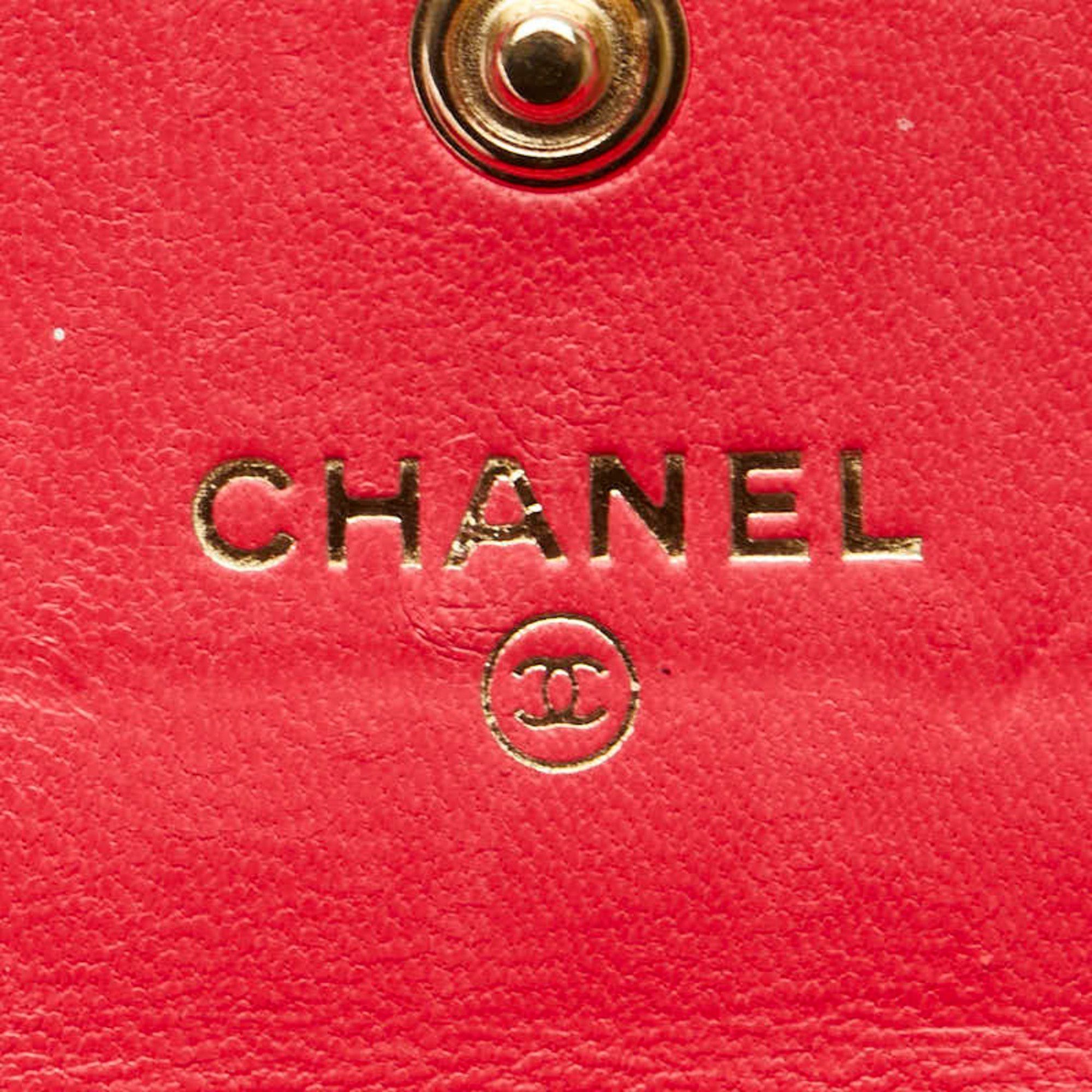 Chanel CHANEL Matelasse Coco Mark Business Card Case, Pink Lambskin, Women's Size ONE SIZE - 5 Thumbnail