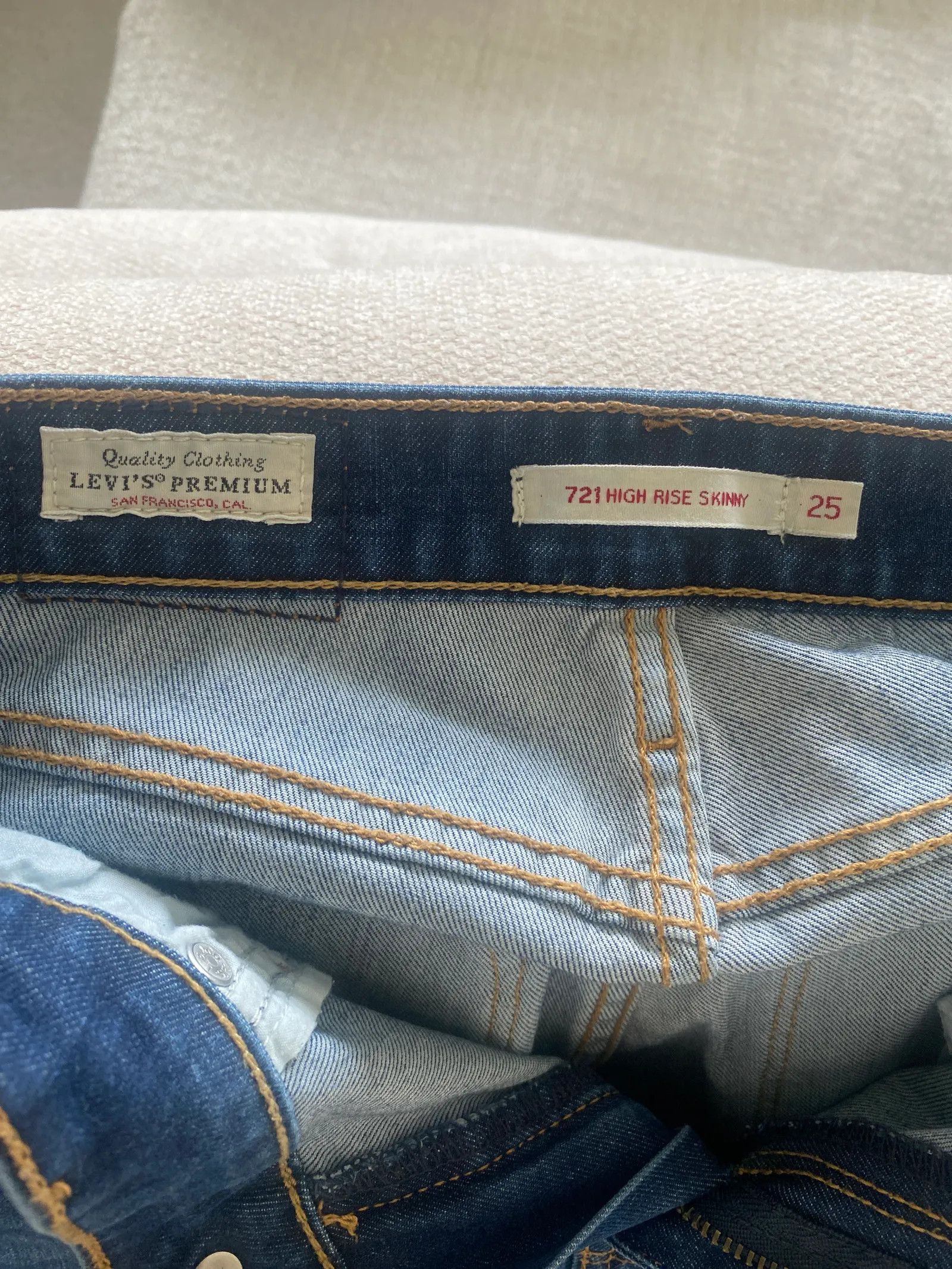 Levi's Levis 721 High Rise skinny jeans Jeans Size 25" / US 0 / IT 36 - 3 Thumbnail