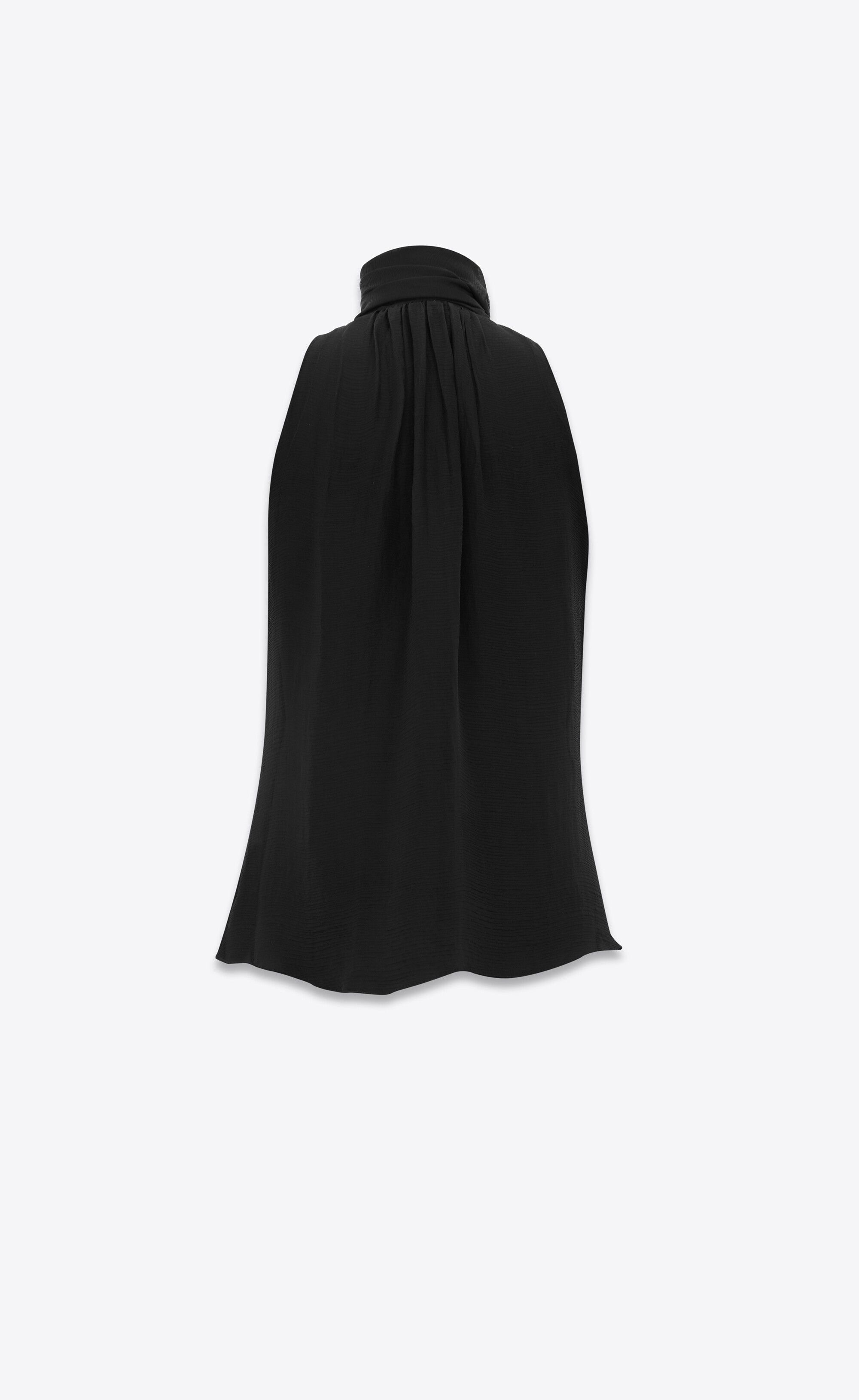 Saint Laurent Paris lavallière-neck top in silk muslin Size US XL / EU 56 / 4 - 6 Thumbnail