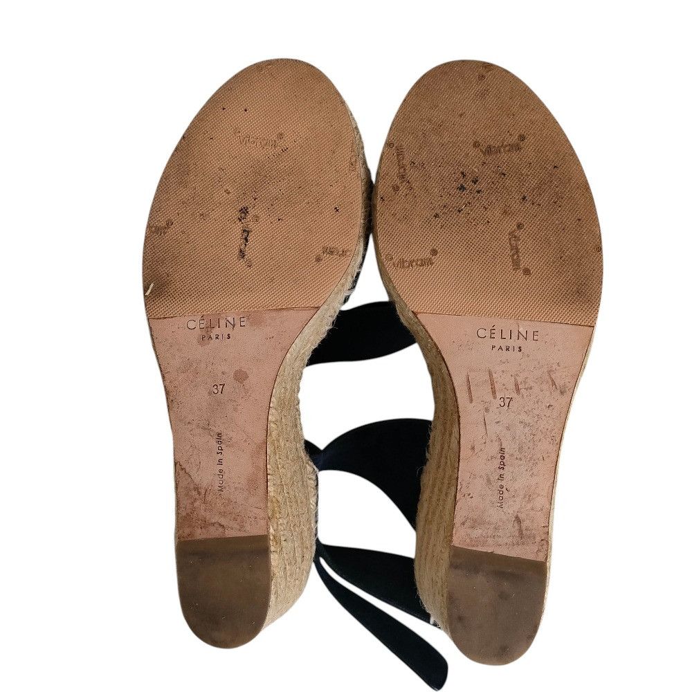 Celine Celine Celine Suede Wedge Sandals Suede Shoes DUTY FREE for USA Size ONE SIZE - 16 Thumbnail