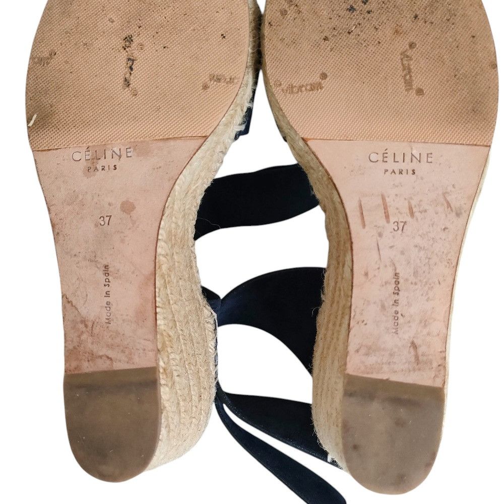 Celine Celine Celine Suede Wedge Sandals Suede Shoes DUTY FREE for USA Size ONE SIZE - 15 Thumbnail