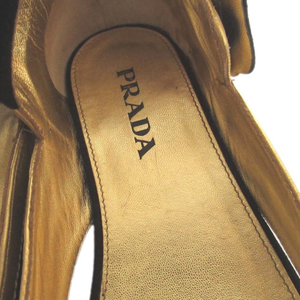 Prada Prada Prada Suede Leather Sandals Suede Shoes DUTY FREE for USA Size ONE SIZE - 9 Thumbnail
