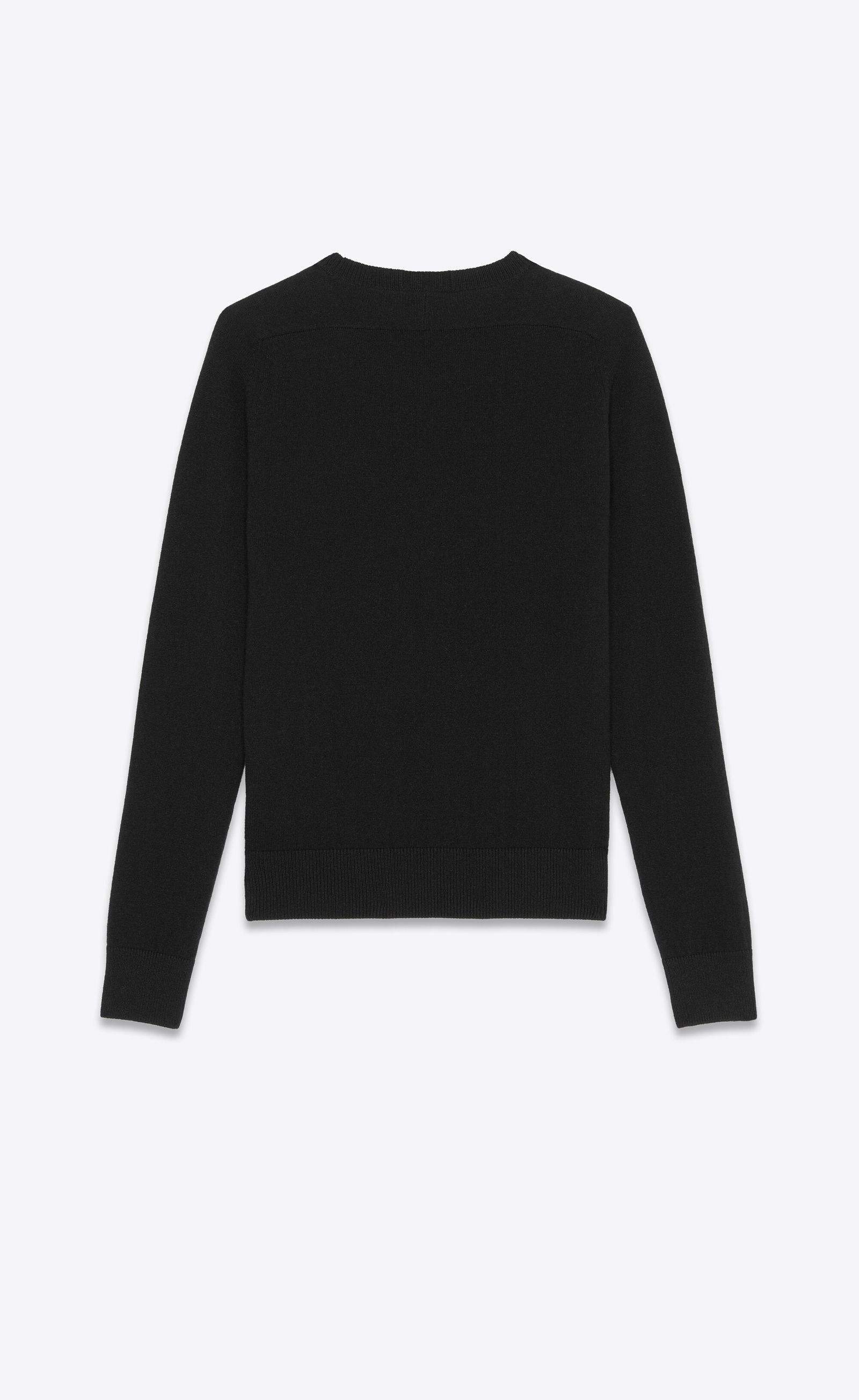 Saint Laurent Paris cashmere sweater black Size US L / EU 52-54 / 3 - 2 Thumbnail