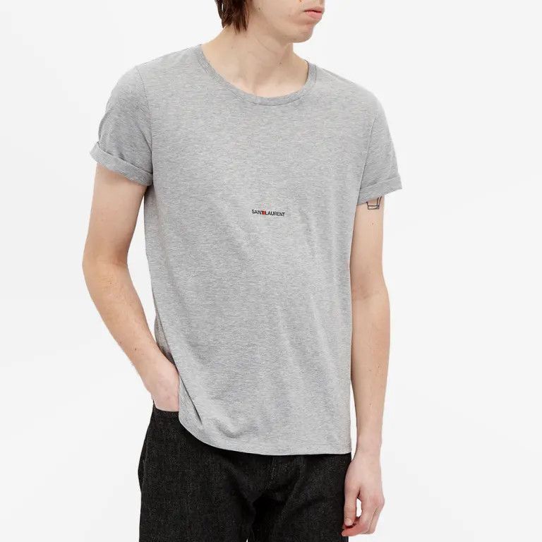 Saint Laurent Paris saint laurent rive gauche t-shirt grey Size US M / EU 48-50 / 2 - 3 Thumbnail