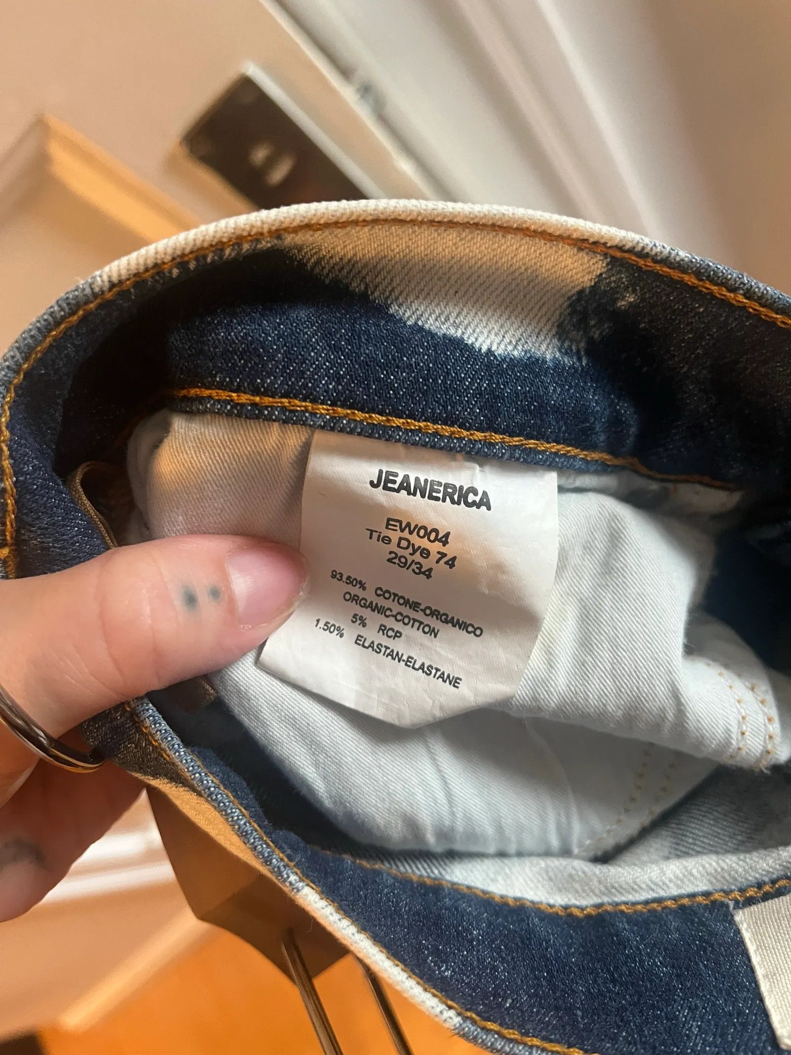 JEANERICA JEANERICA Eiffel Jeans Size 29" - 3 Thumbnail